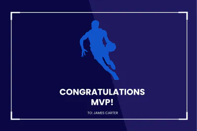 Free Basketball Player Card Template to Edit Online
