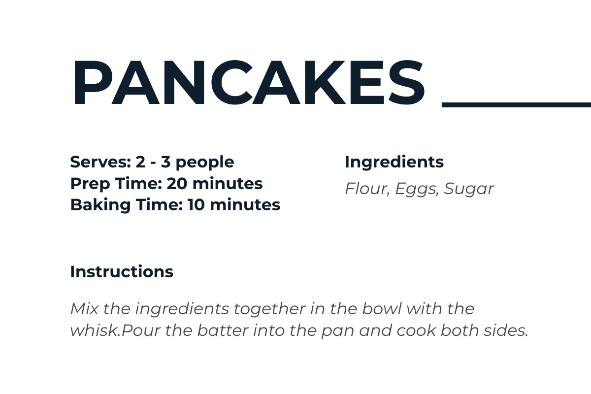 Free Digital Kitchen Recipe Card Template to Edit Online