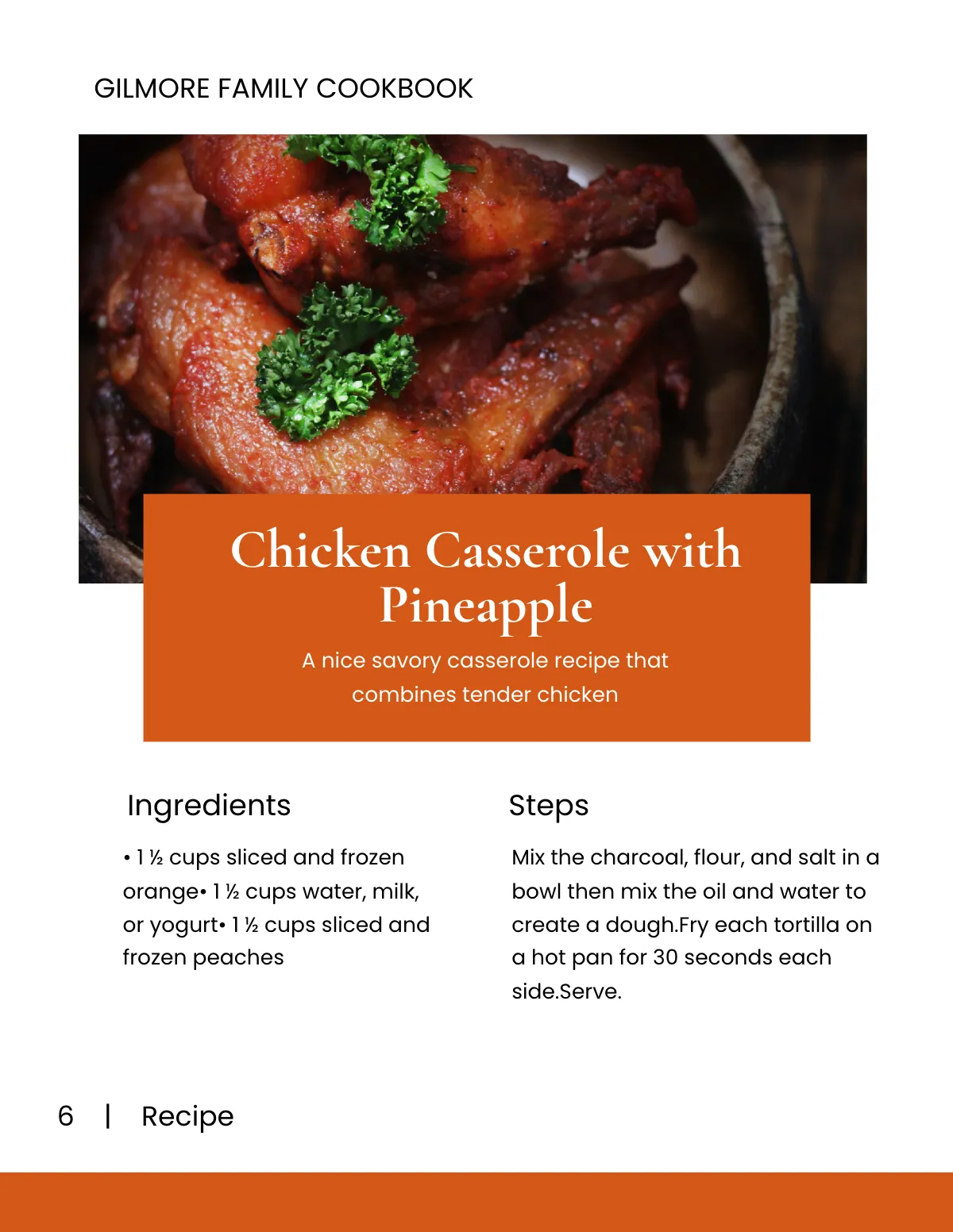 Free Creative Online Cookbook Template to Edit Online