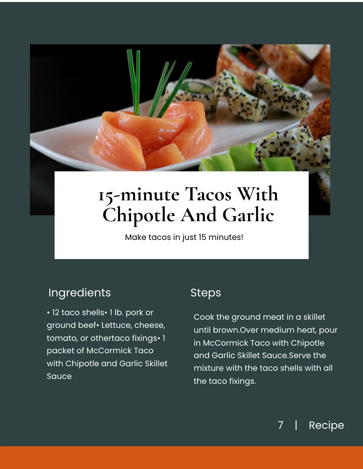 Free Creative Online Cookbook Template to Edit Online