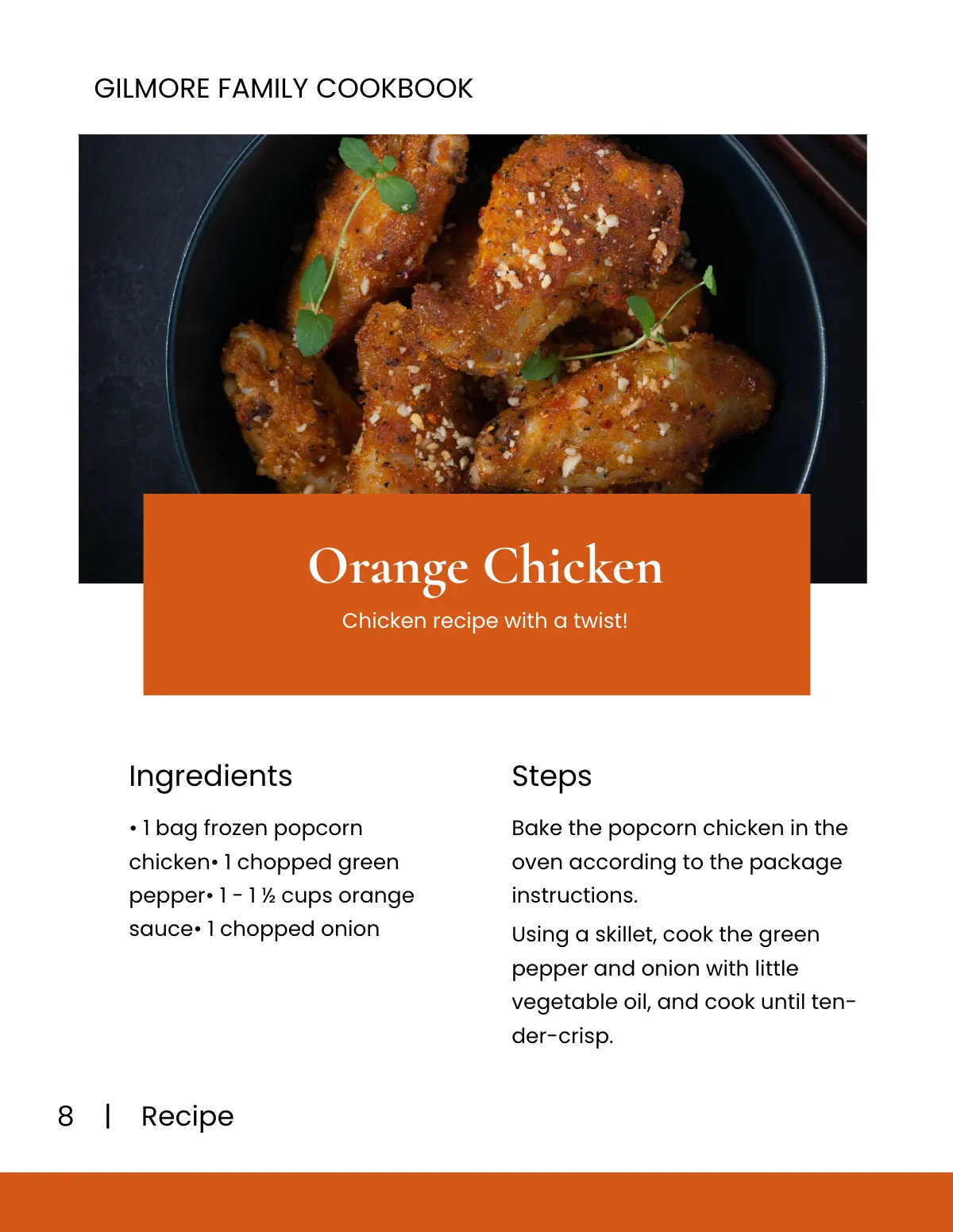 Free Creative Online Cookbook Template to Edit Online