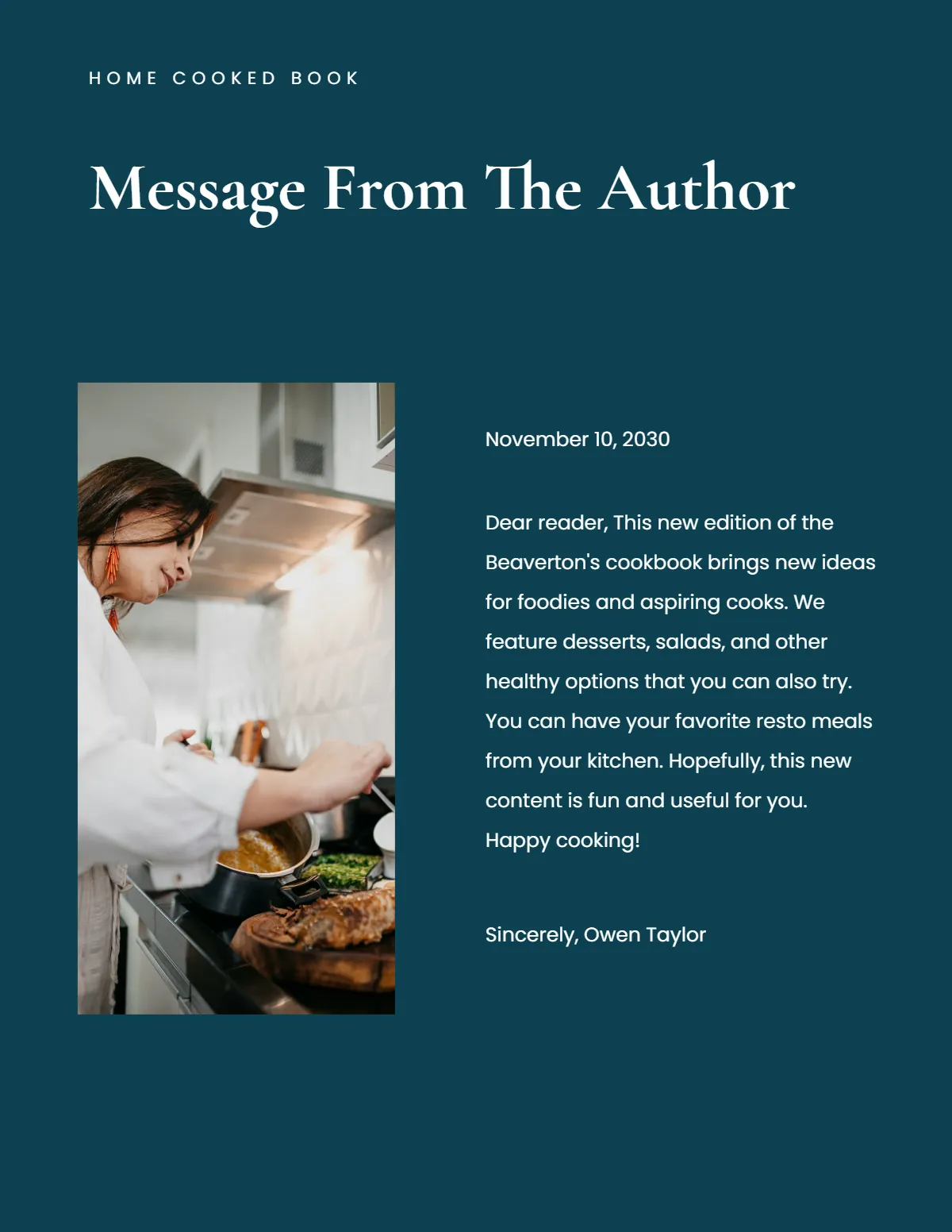 Free Digital Kitchen Cookbook Template to Edit Online