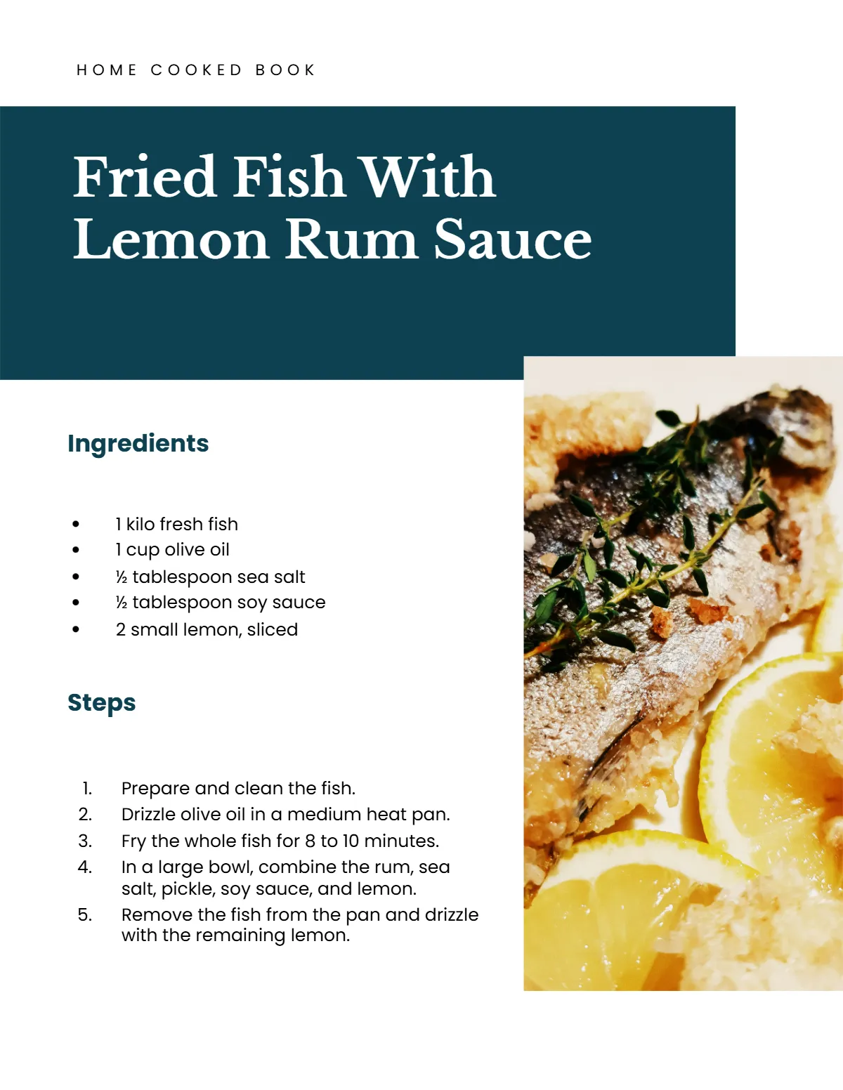 Free Digital Kitchen Cookbook Template to Edit Online