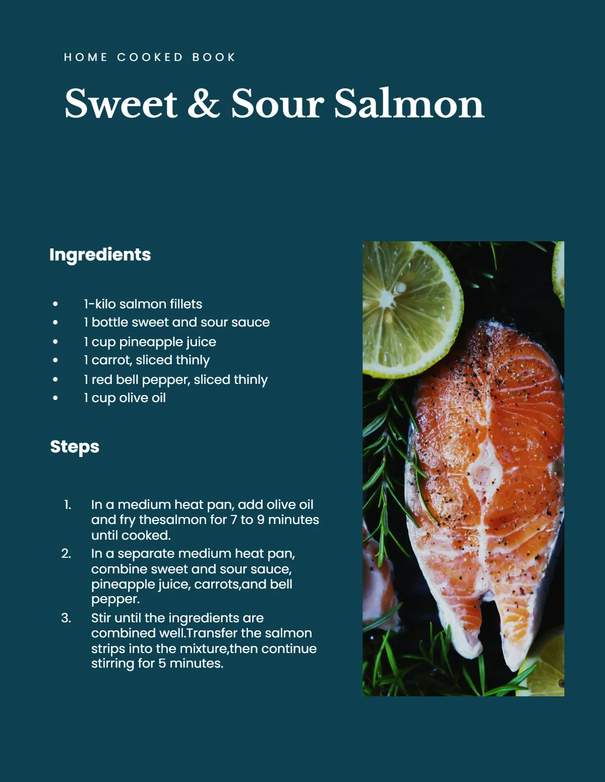 Free Digital Kitchen Cookbook Template to Edit Online