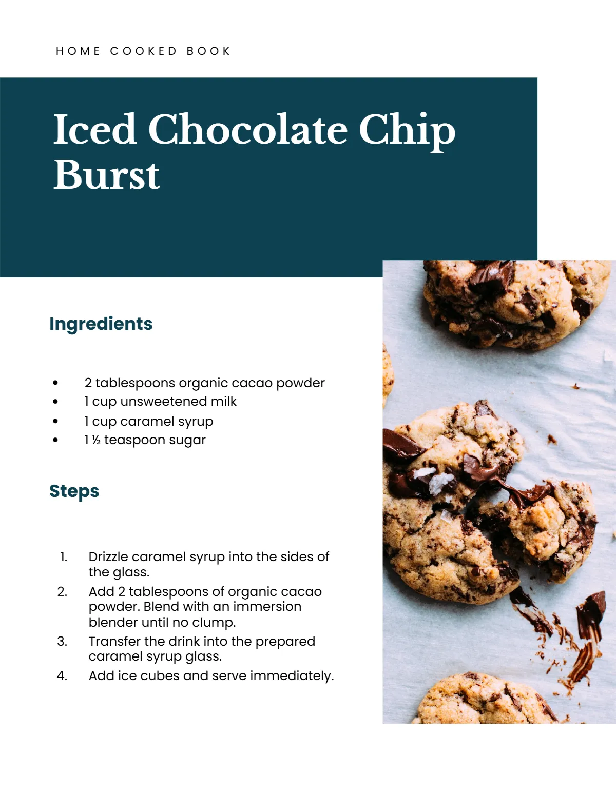 Free Digital Kitchen Cookbook Template to Edit Online