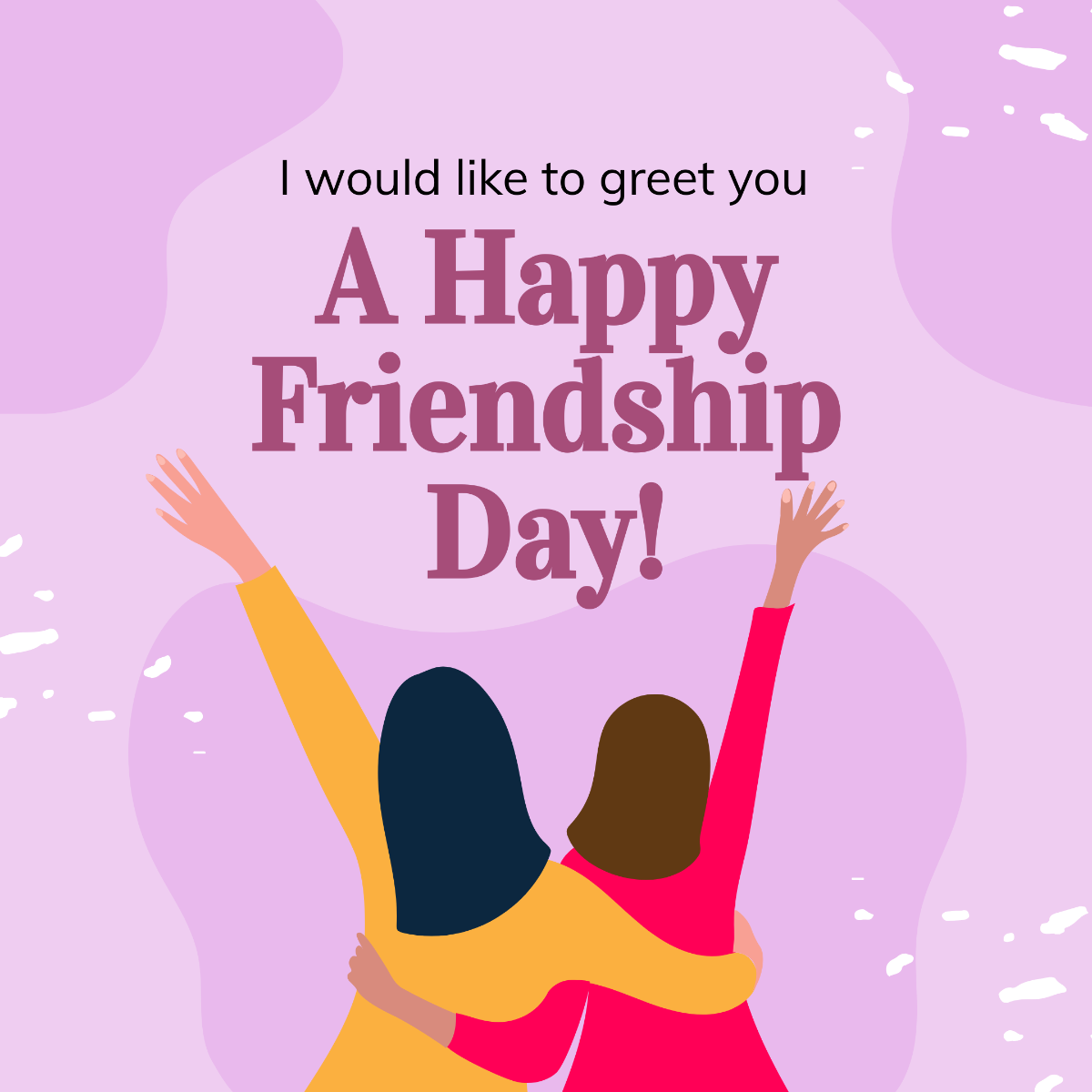 Happy Friendship Day Instagram Post Template