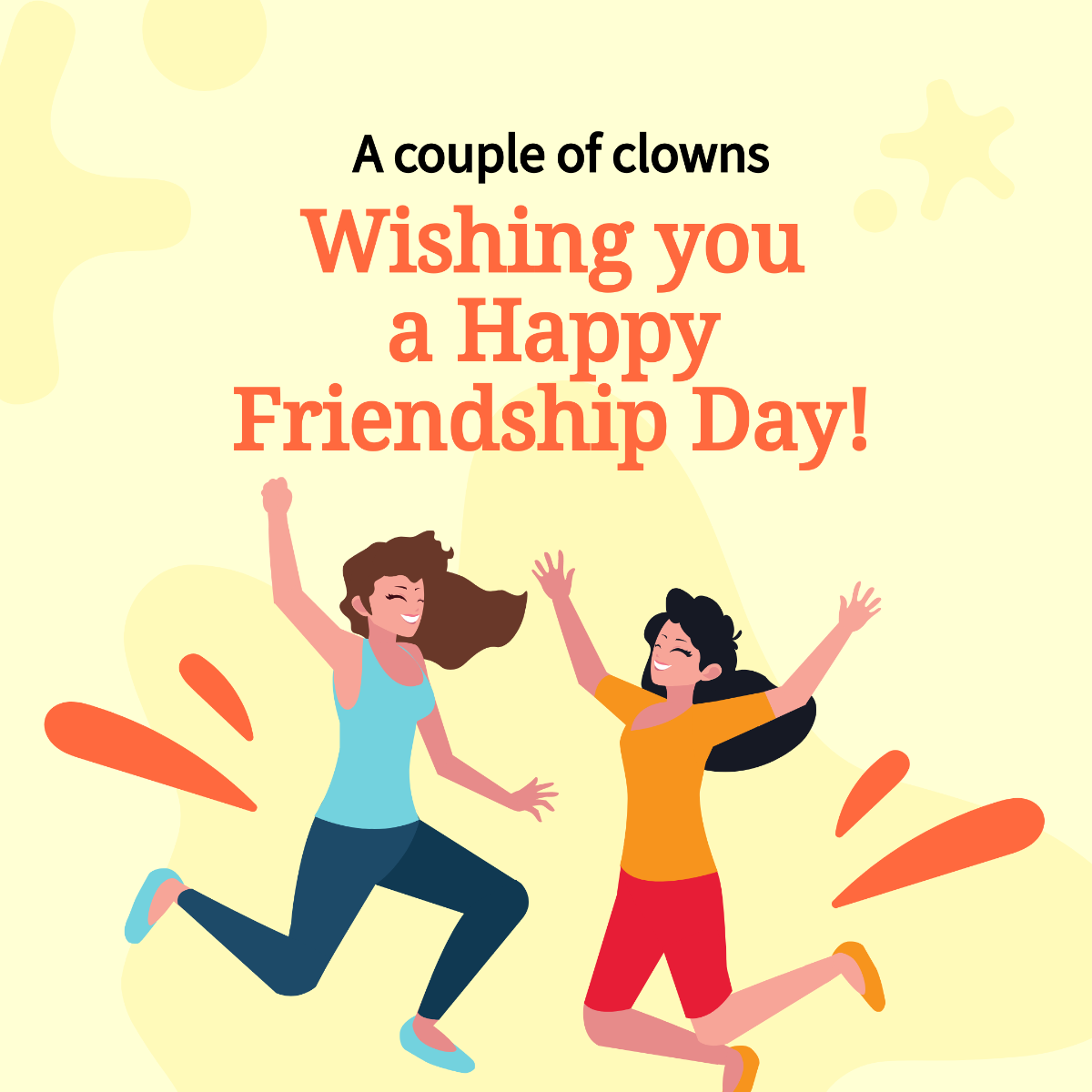Funny Friendship Day Instagram Post Template