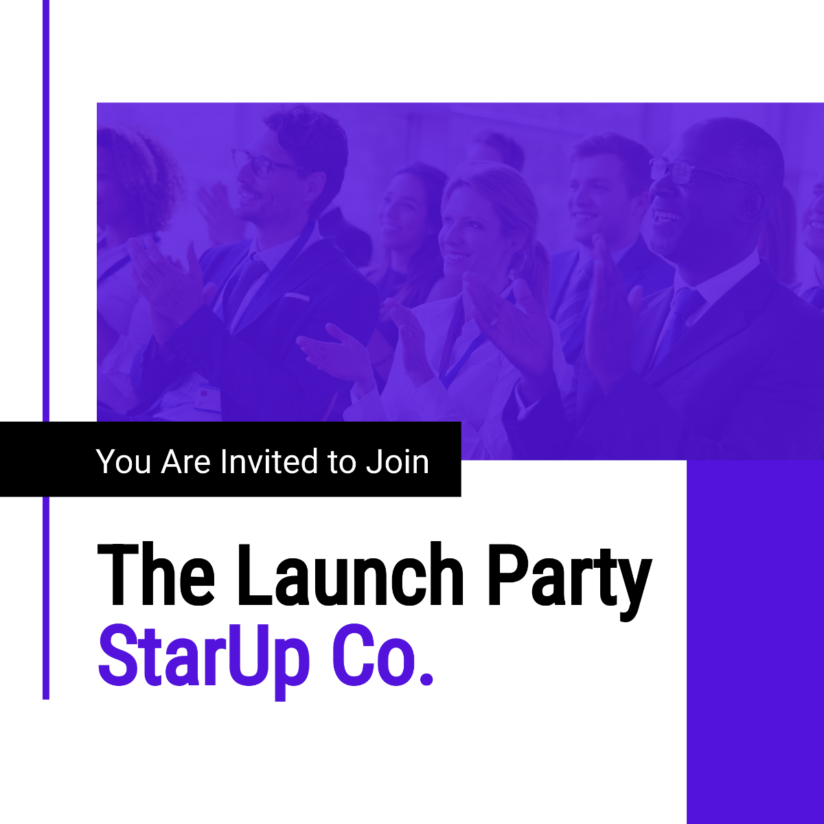 Startup Launch Party Instagram Post