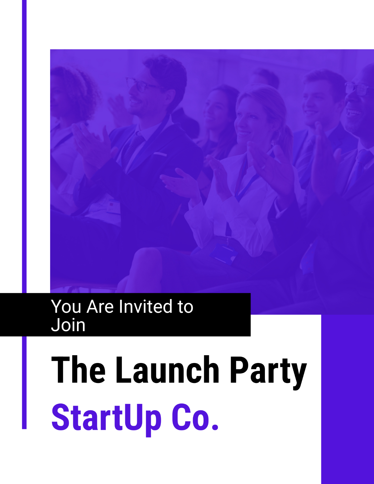 Startup Launch Party Flyer Template