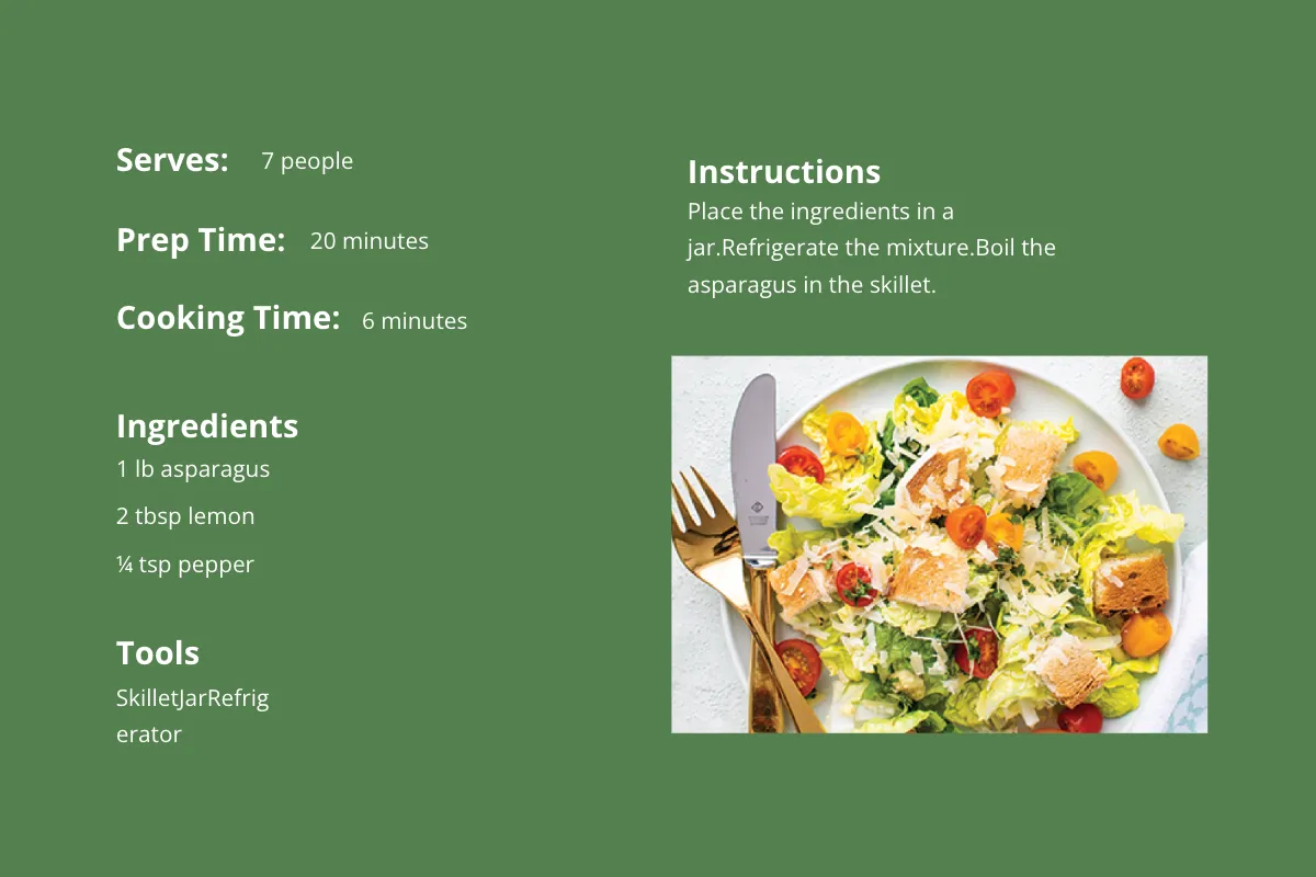 Free Bridal Recipe Card Template to Edit Online