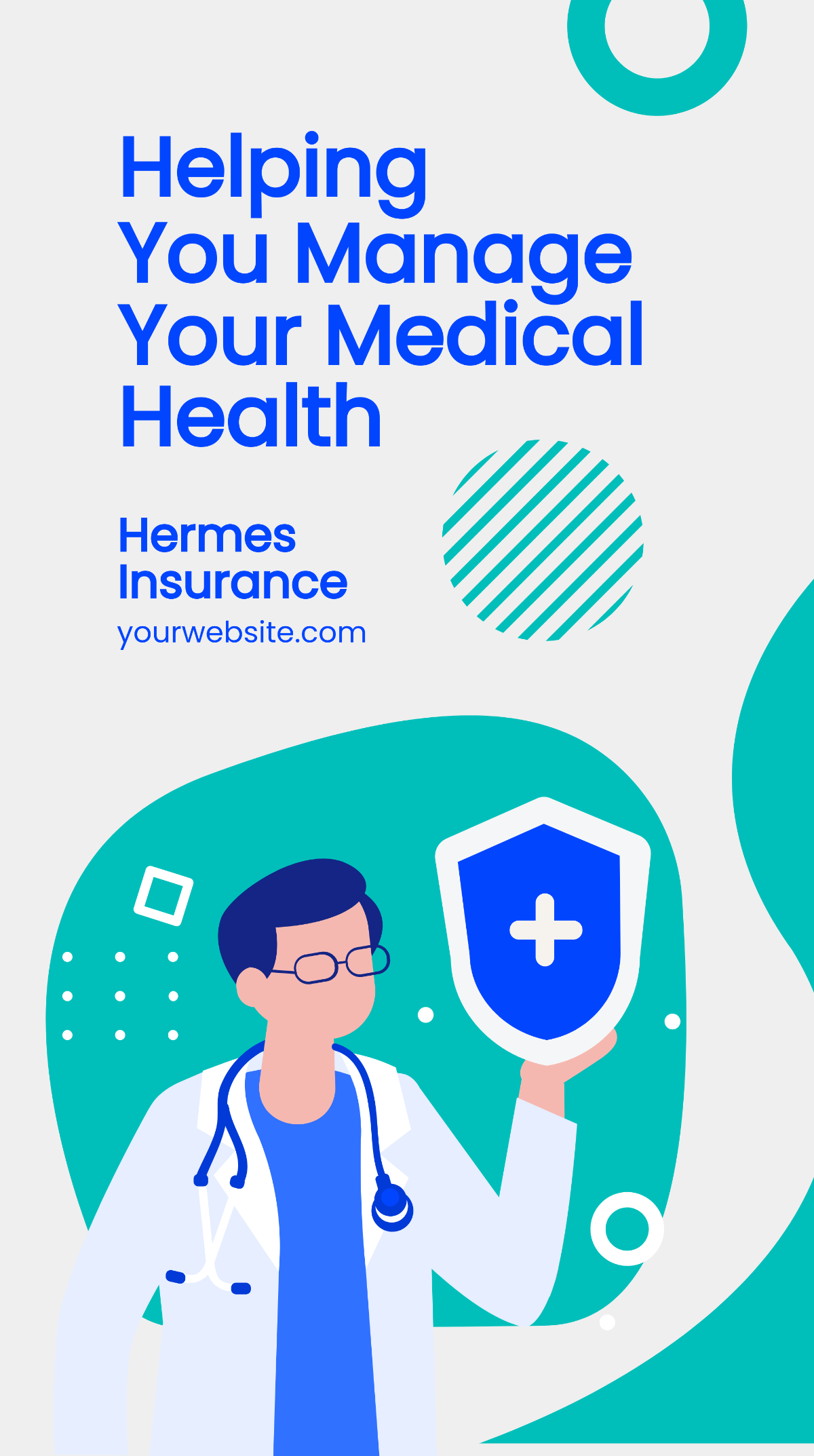 Medical Insurance Whatsapp Post Template
