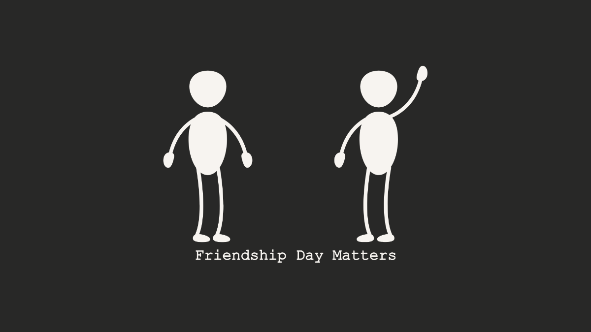 Simple Friendship Day Wallpaper Template