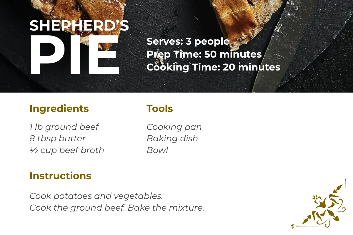 Free Vintage Double Recipe Card Template to Edit Online