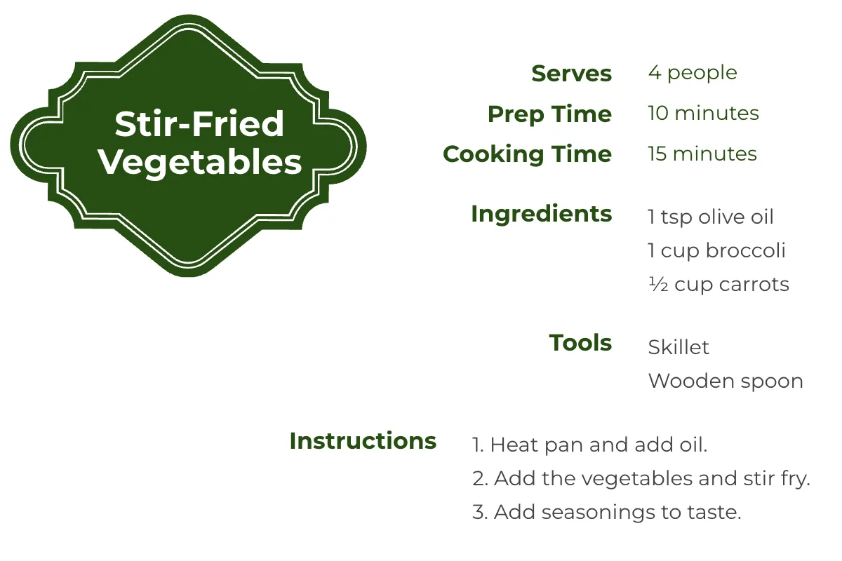 Free Vintage Veggie Recipe Card Template to Edit Online