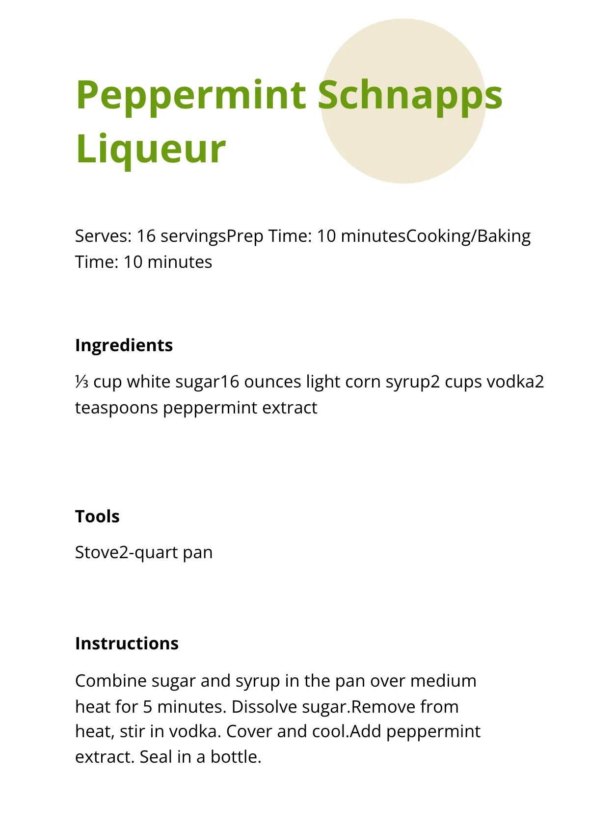 Free Holiday Cocktail Recipe Card Template to Edit Online