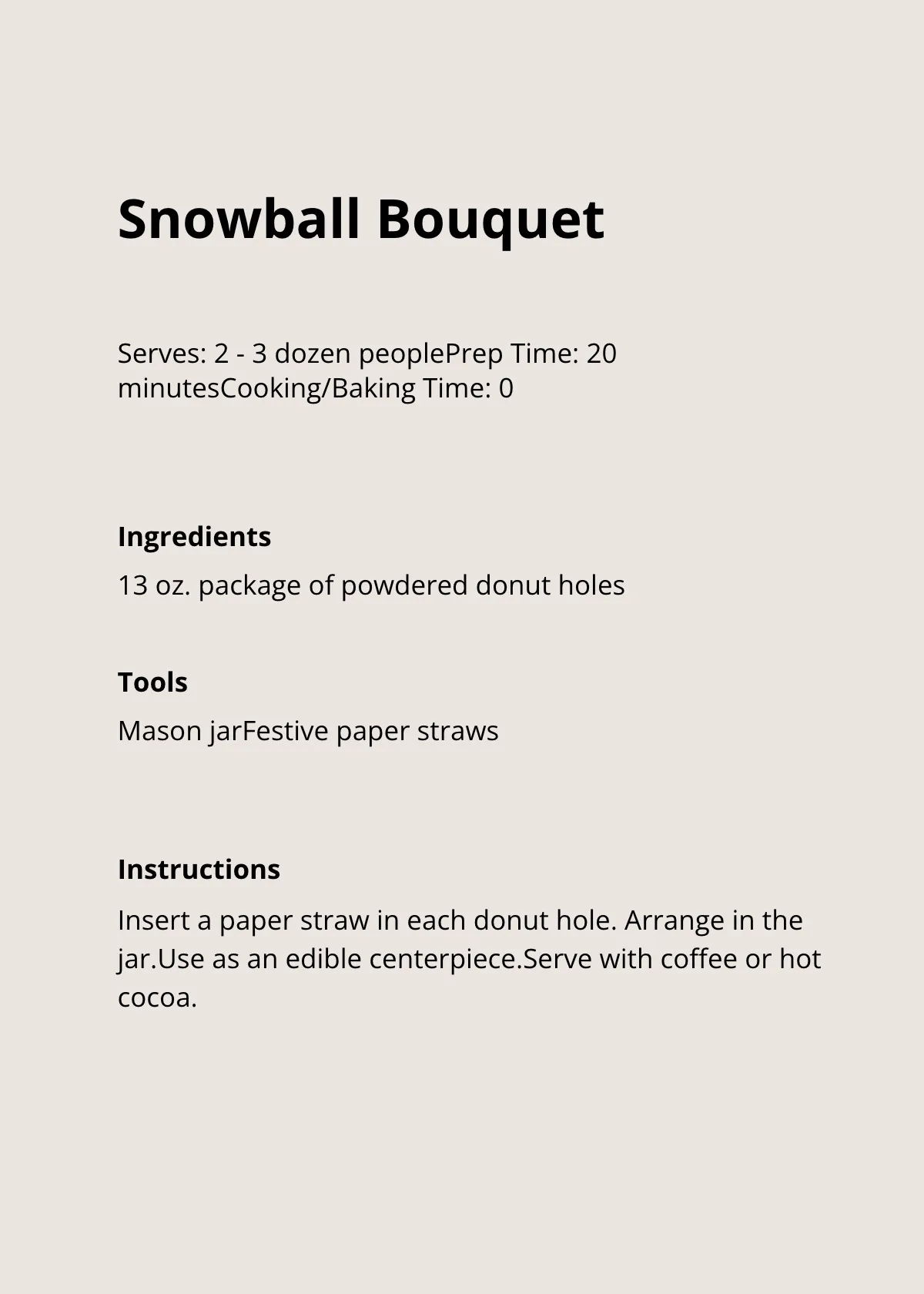 Free Floral Holiday Recipe Card Template to Edit Online