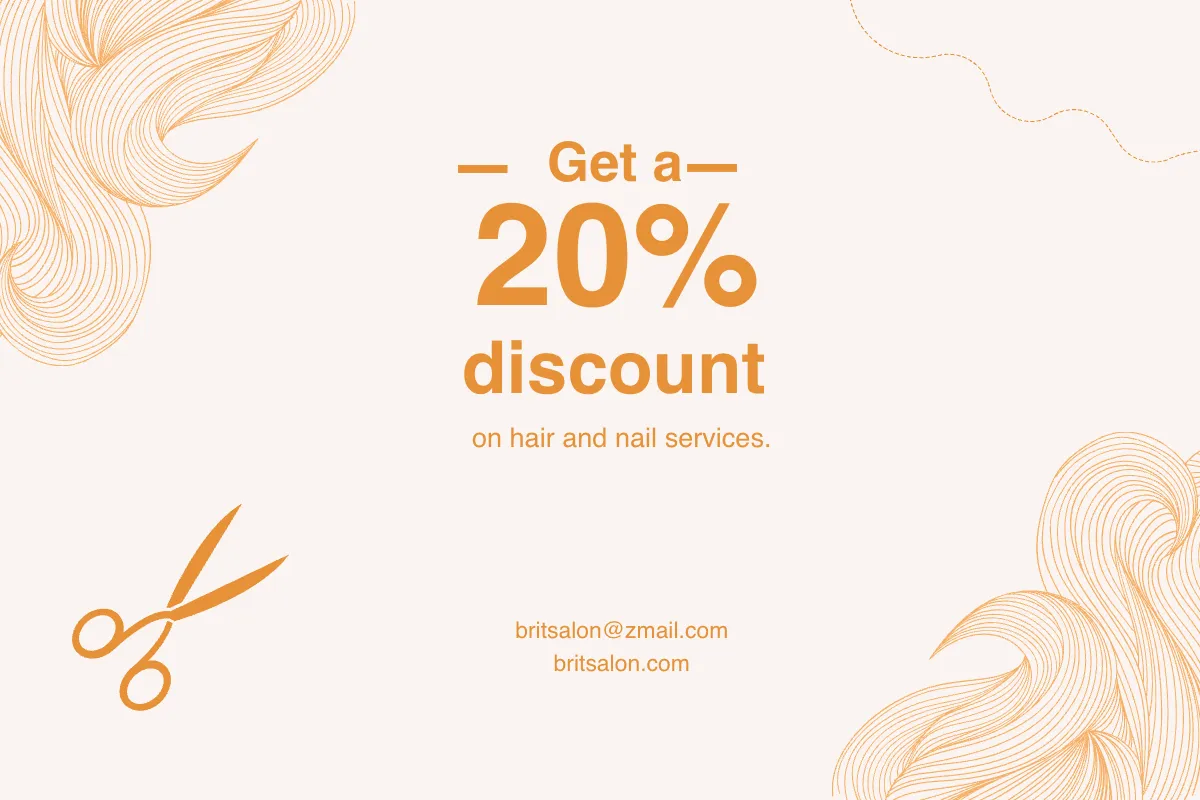 Free Salon Loyalty Card Template to Edit Online