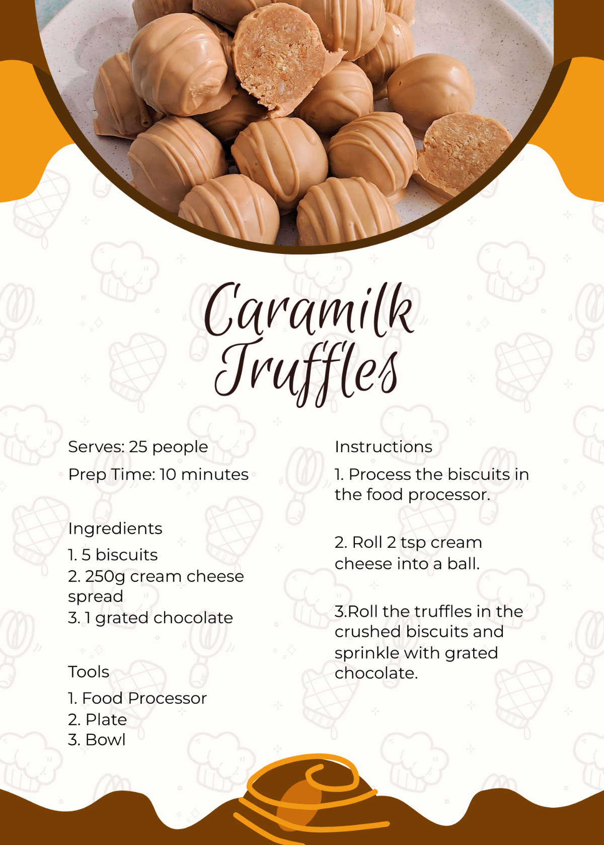 Creative Recipe Card Template - Edit Online & Download