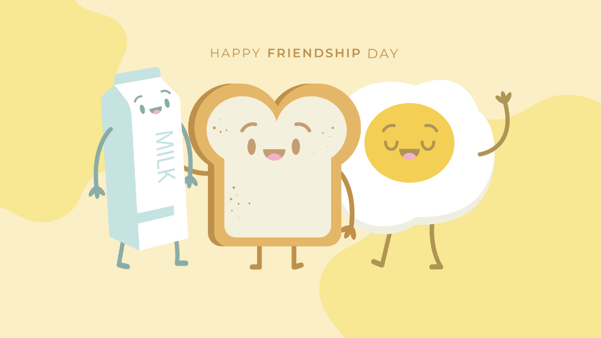 Happy Friendship Day Background Template