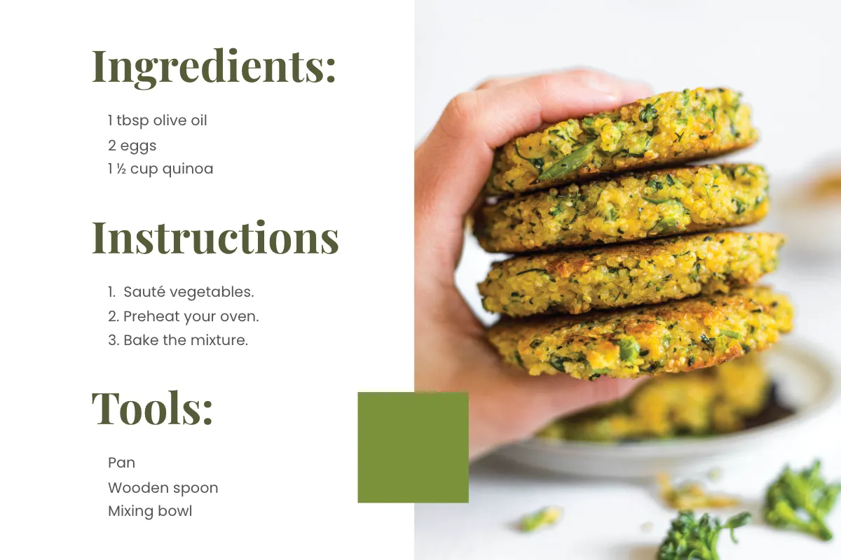 Free Blank Veggie Recipe Card Template to Edit Online