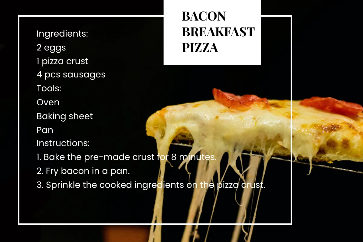 Free Blank Food Recipe Card Template to Edit Online