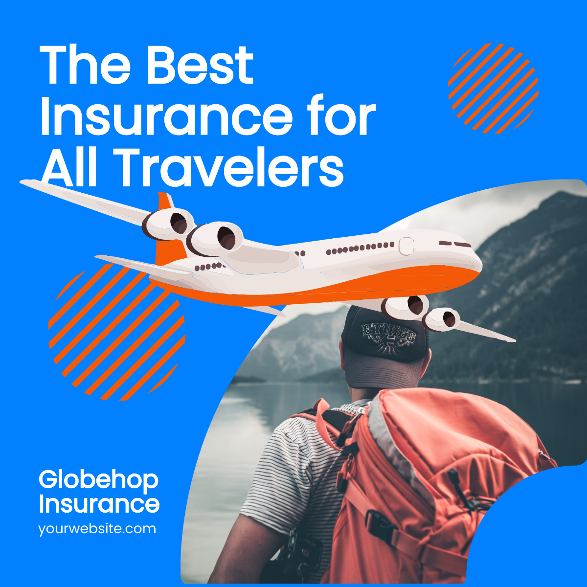 Travel Insurance Instagram Post Template