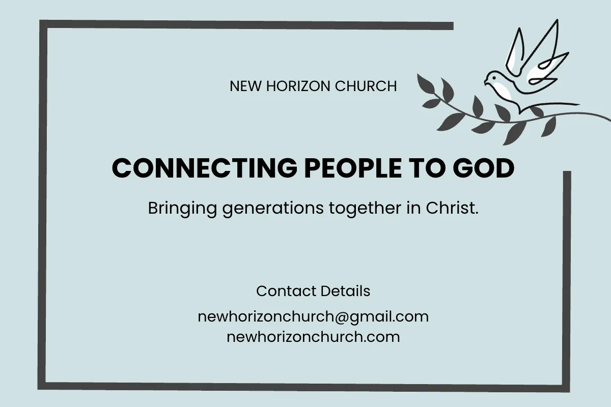 Free Church Contact Card Template to Edit Online