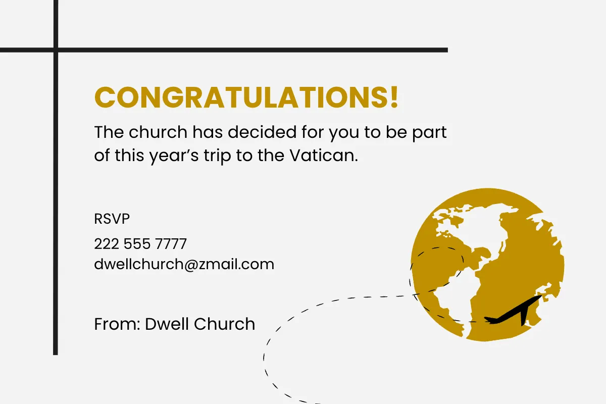 Free Church Decision Card Template to Edit Online