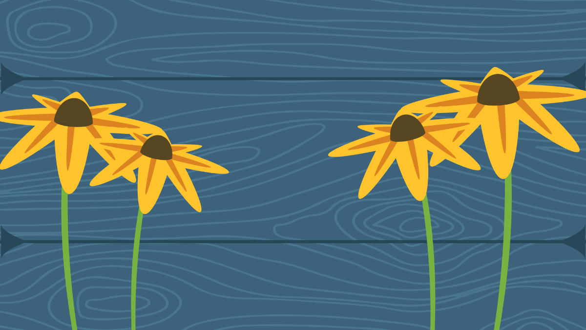 Sunflower Wood Background  Template