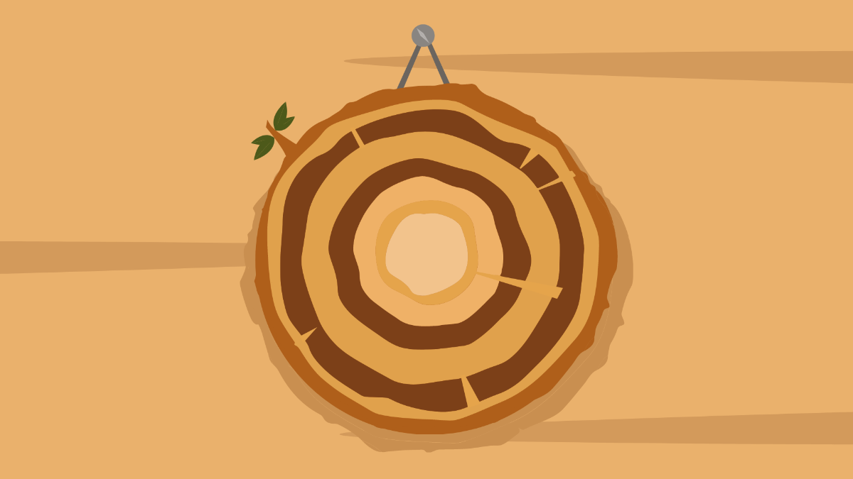 Wood Circle Background Template