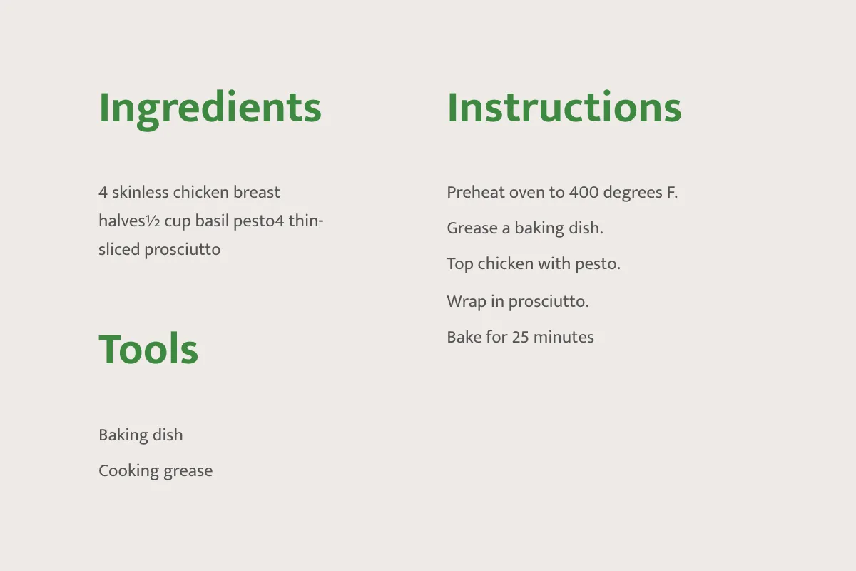 Free Printable Food Recipe Card Template to Edit Online