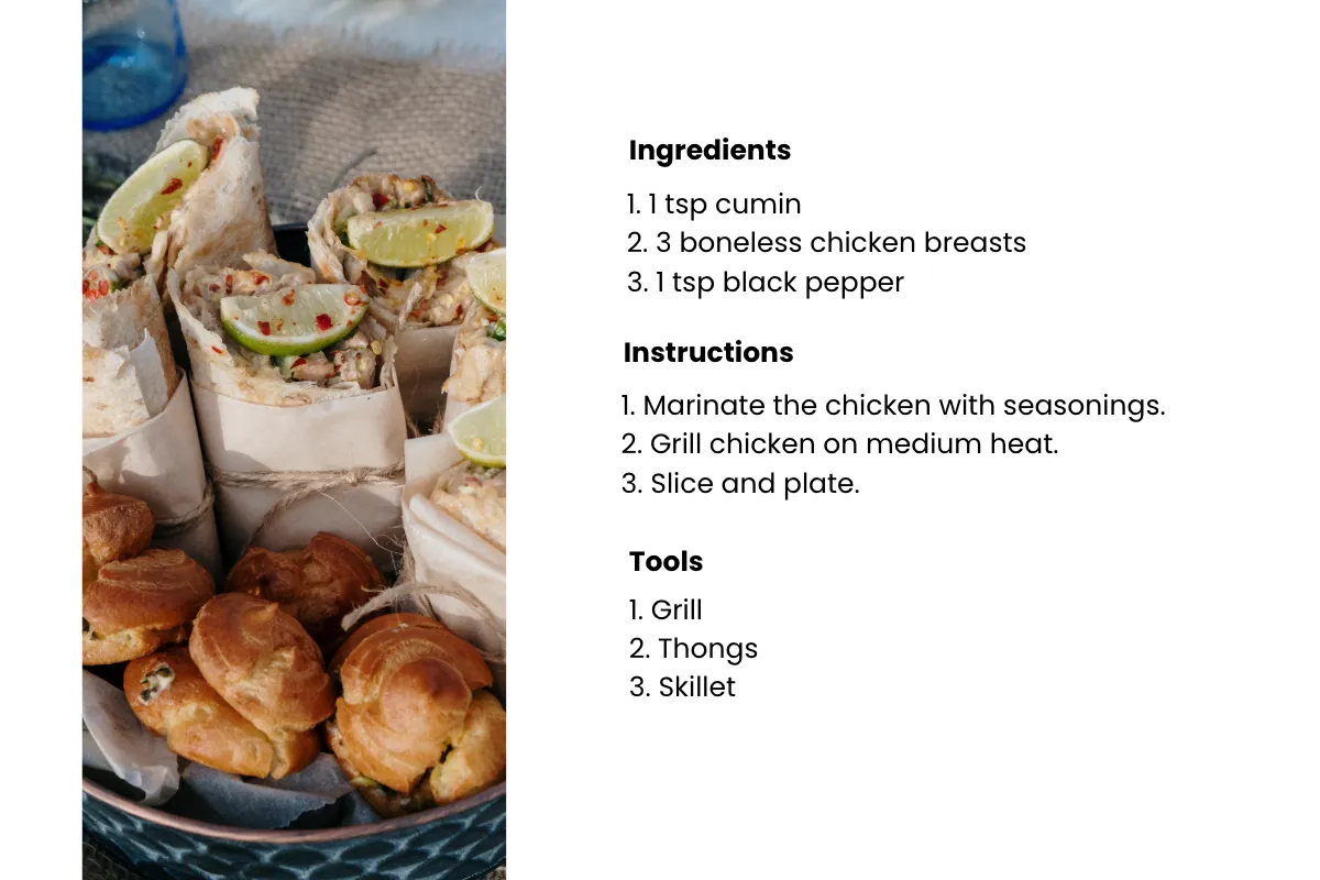 Free Custom Blank Recipe Card Template to Edit Online