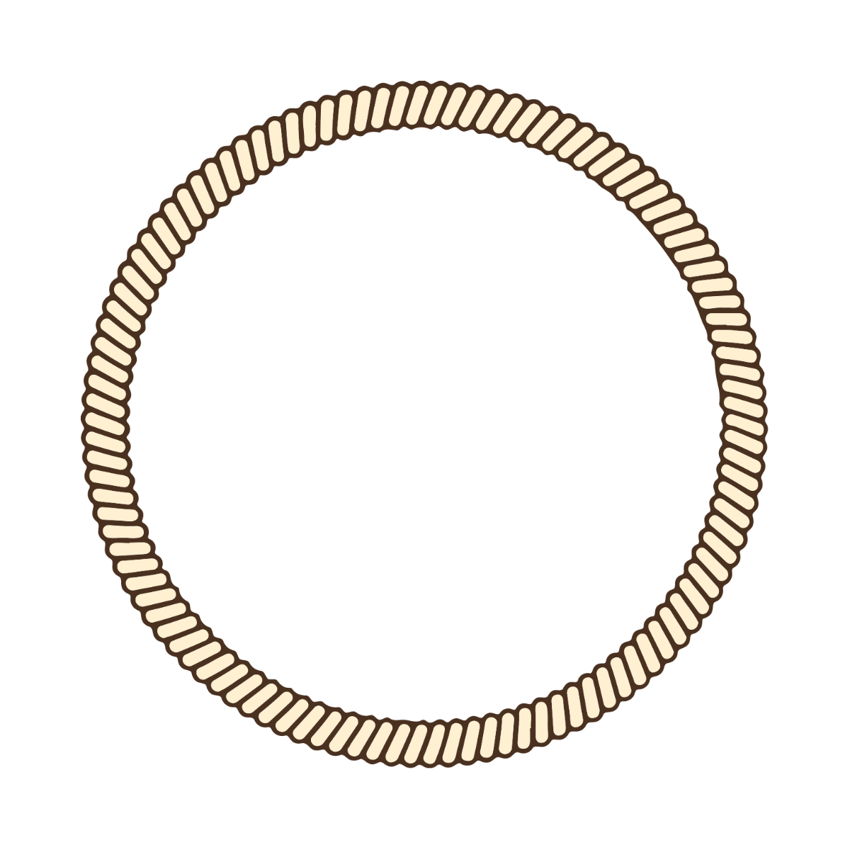 Round Rope clipart Template