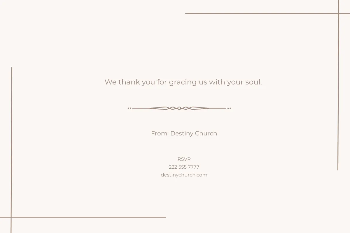 Free Church Visitor Card Template to Edit Online