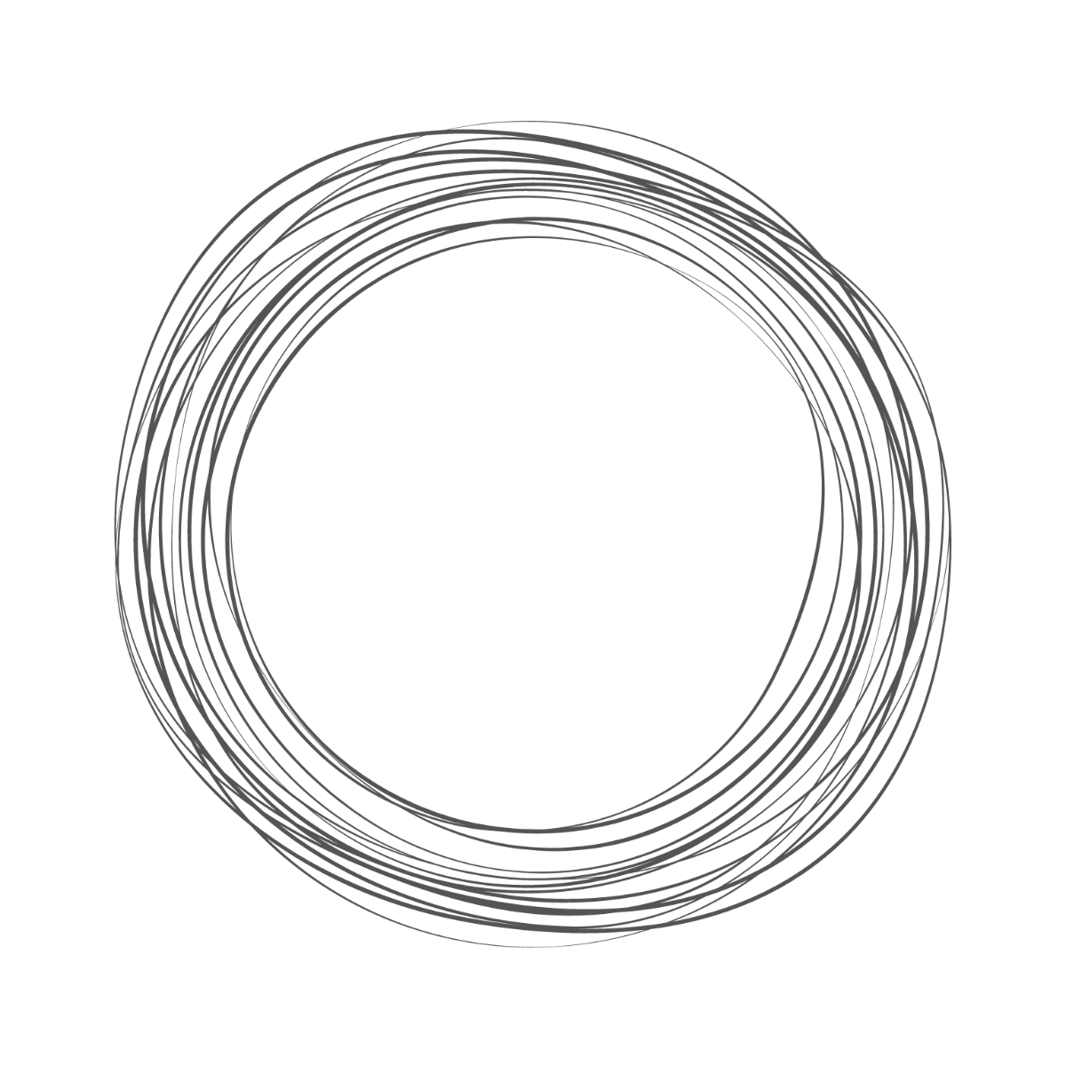 Scribble Circle clipart Template