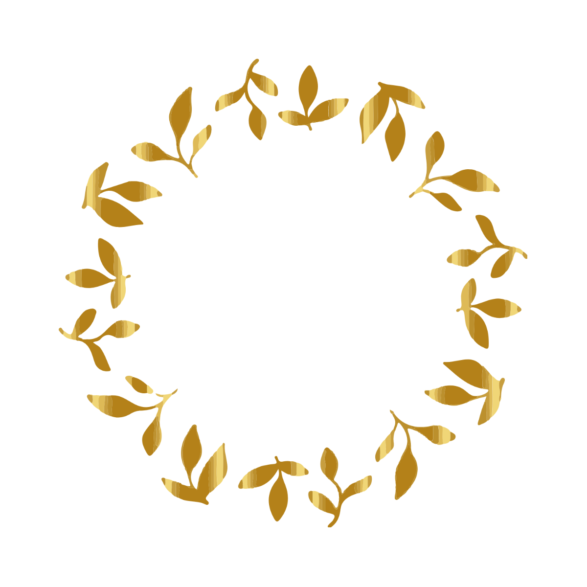 Gold Circle Frame clipart Template