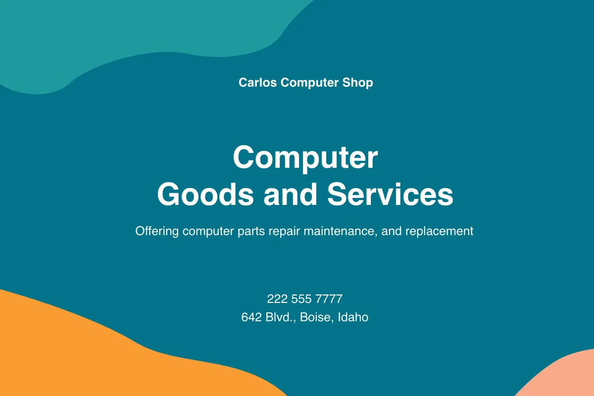 Free Computer Service Job Card Template to Edit Online