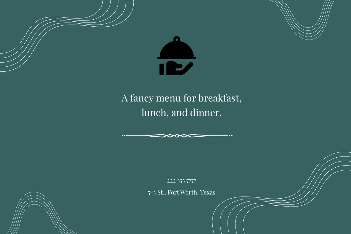 Free Food Menu Card Template to Edit Online