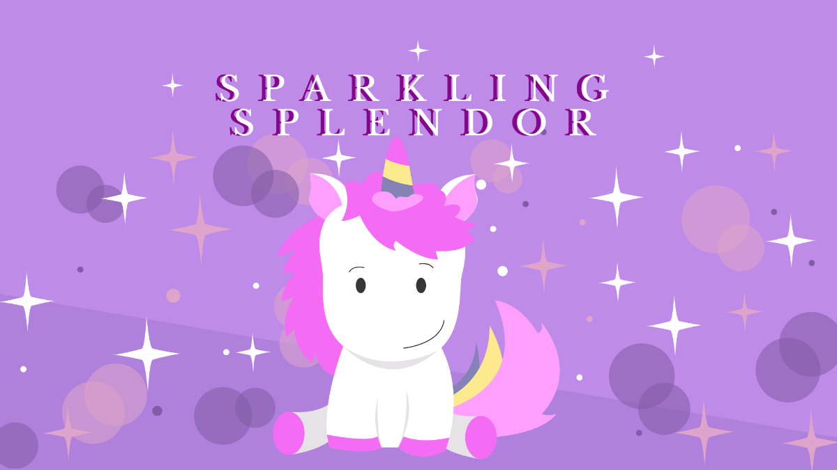 Free Sparkle Unicorn Wallpaper Template