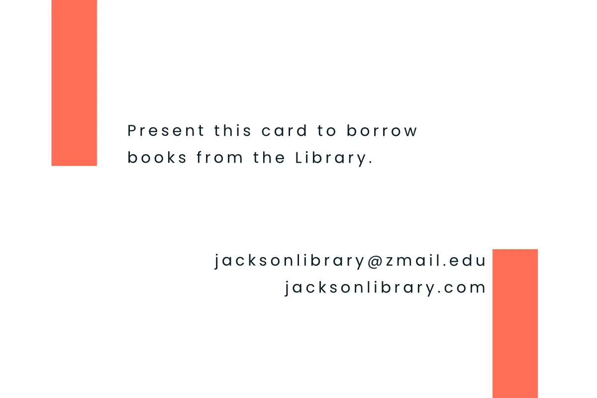 Free Library Membership Card Template to Edit Online