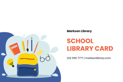 Free Library Due Date Card Template to Edit Online
