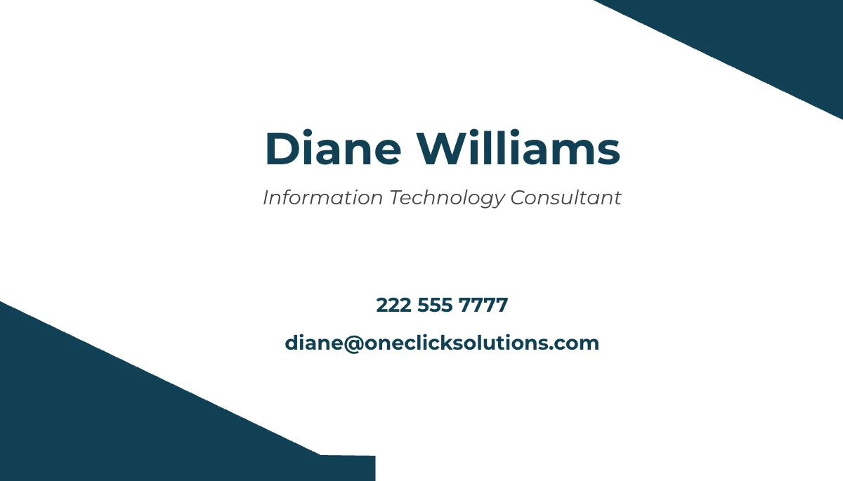 Free Professional Calling Card Template to Edit Online