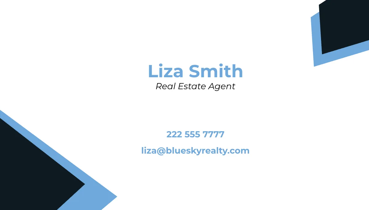 Free Simple Calling Card Template to Edit Online