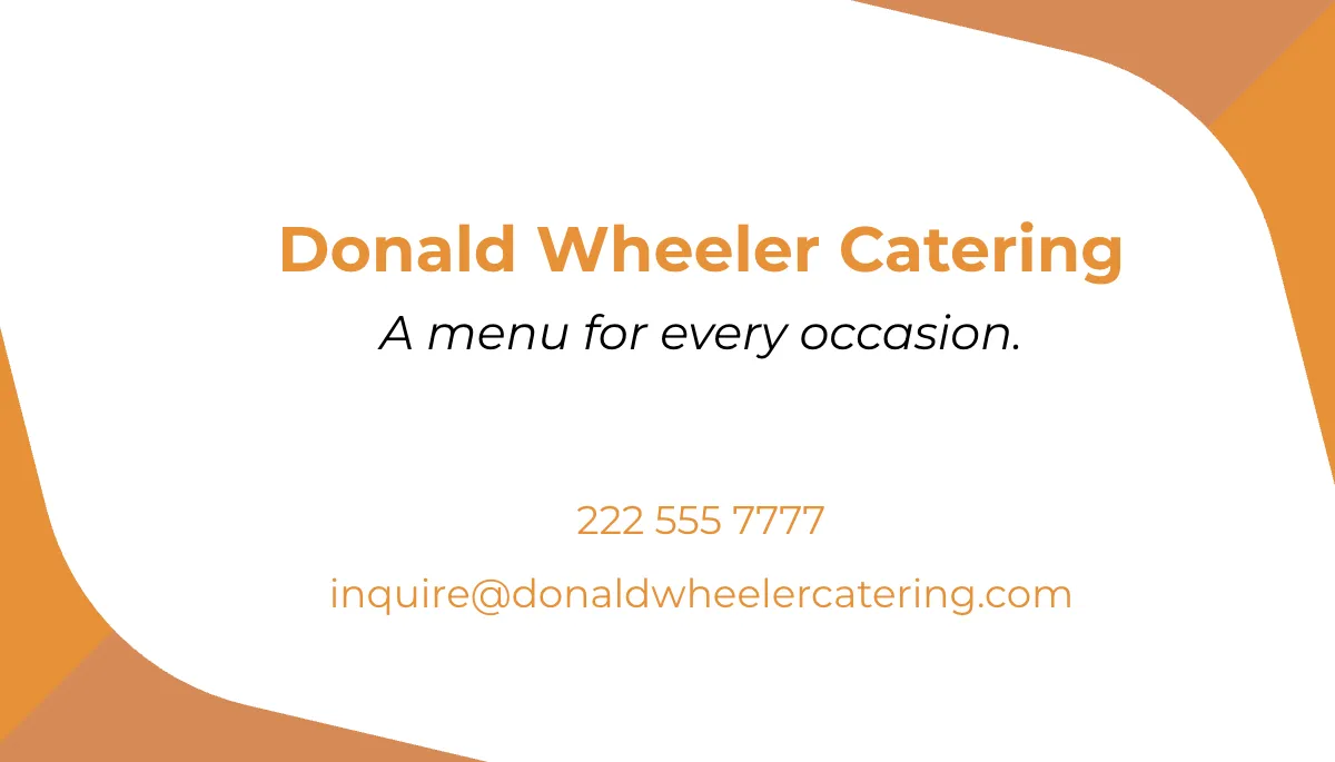 Free Food Card Template to Edit Online