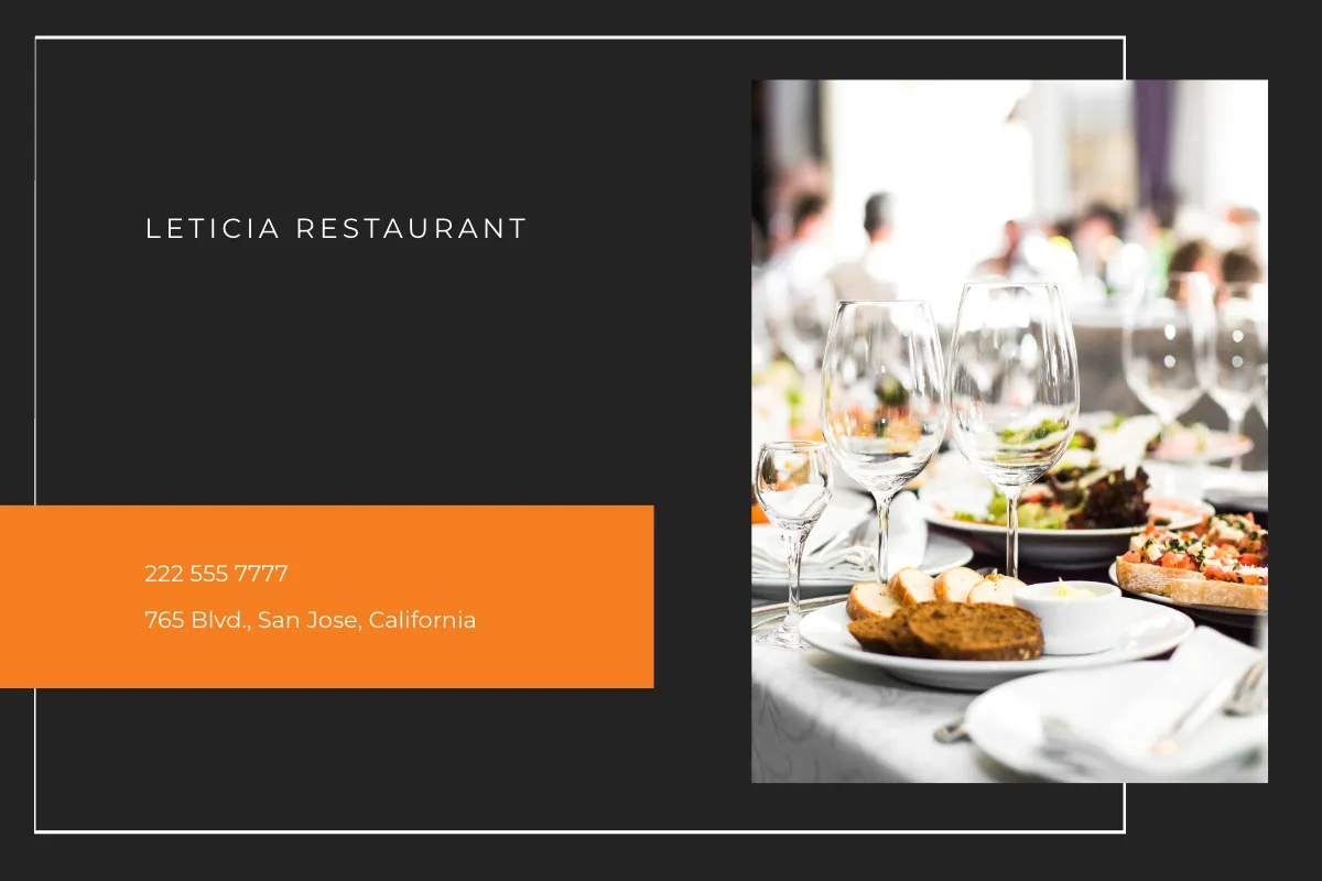 Free Buffet Food Card Template to Edit Online