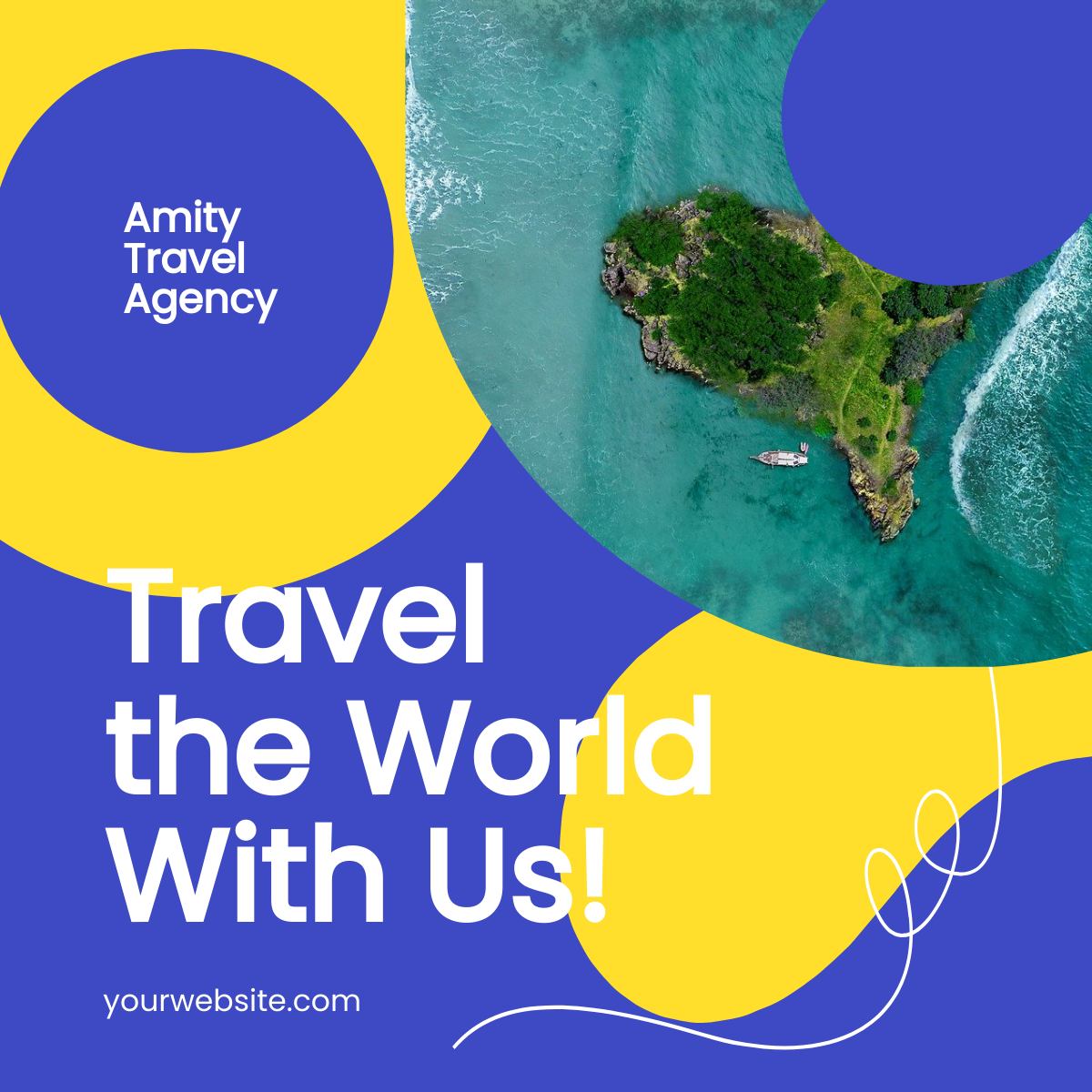 Travel Agency Facebook Feed Ad Template