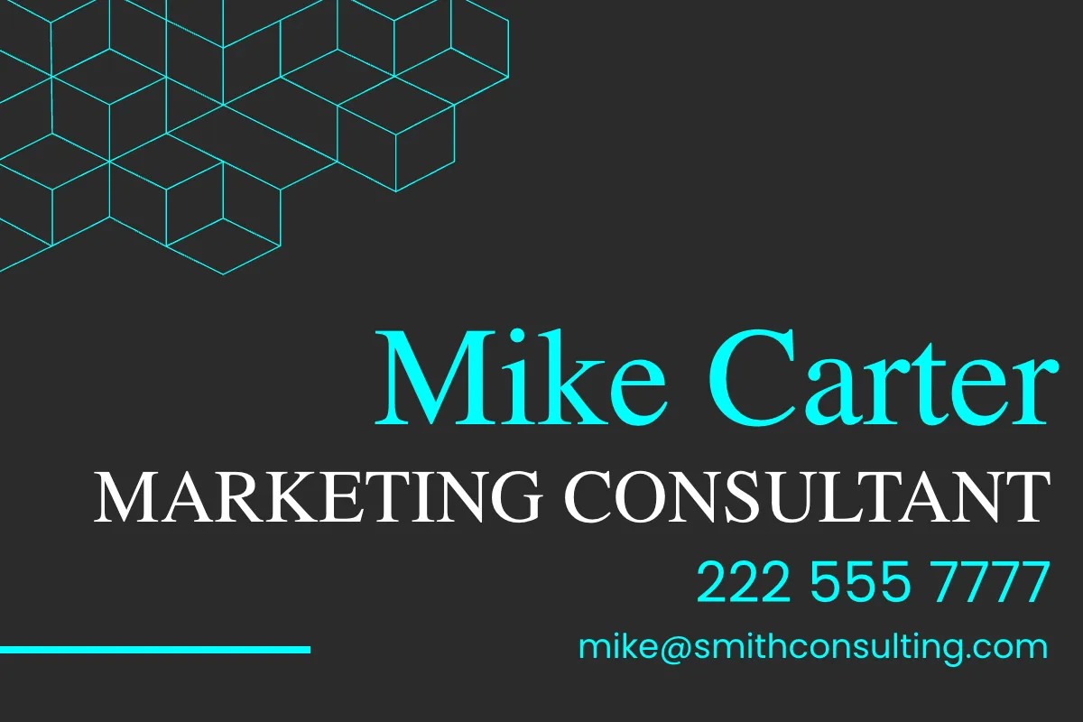 Free Business Calling Card Template to Edit Online