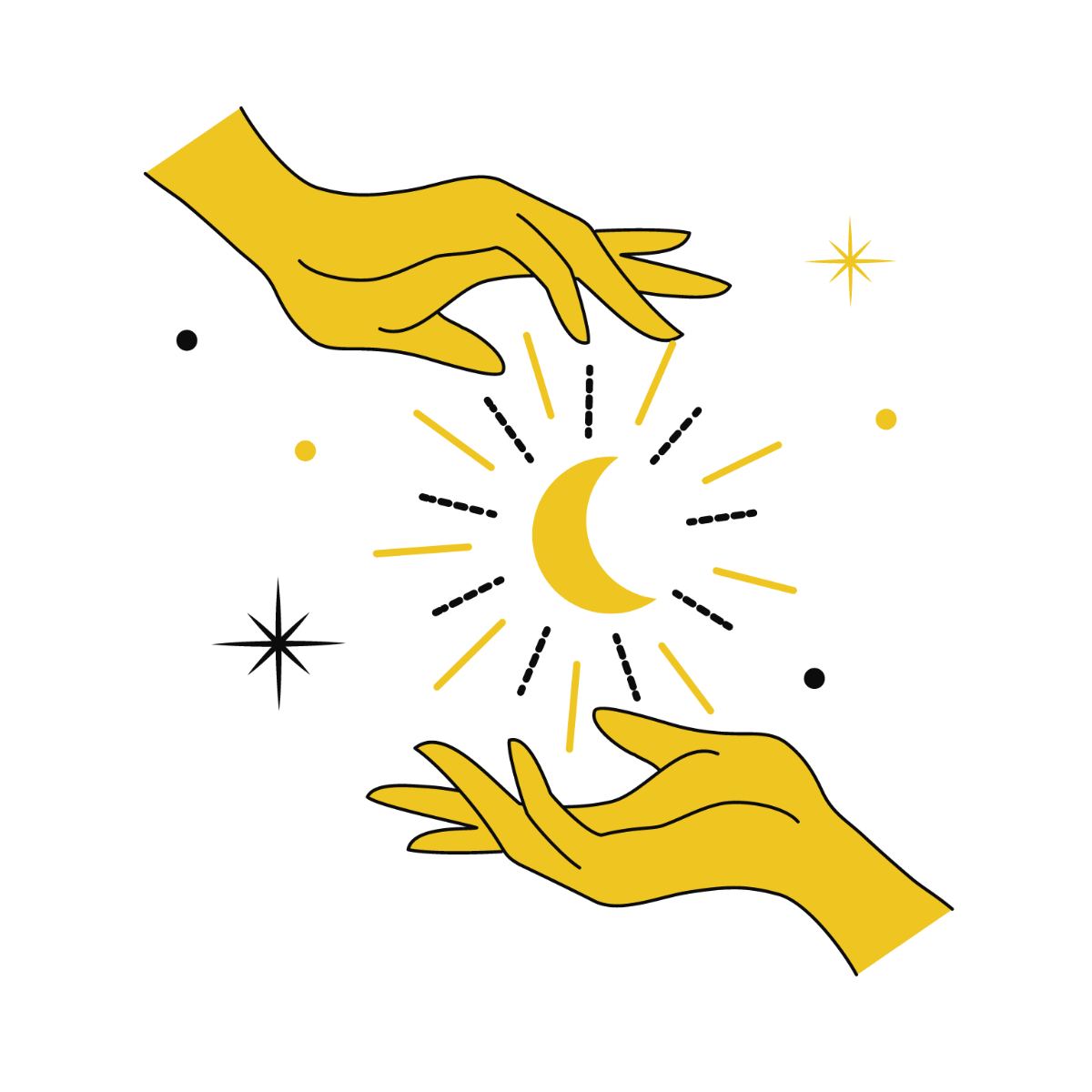 Yellow Alchemy Clipart Template