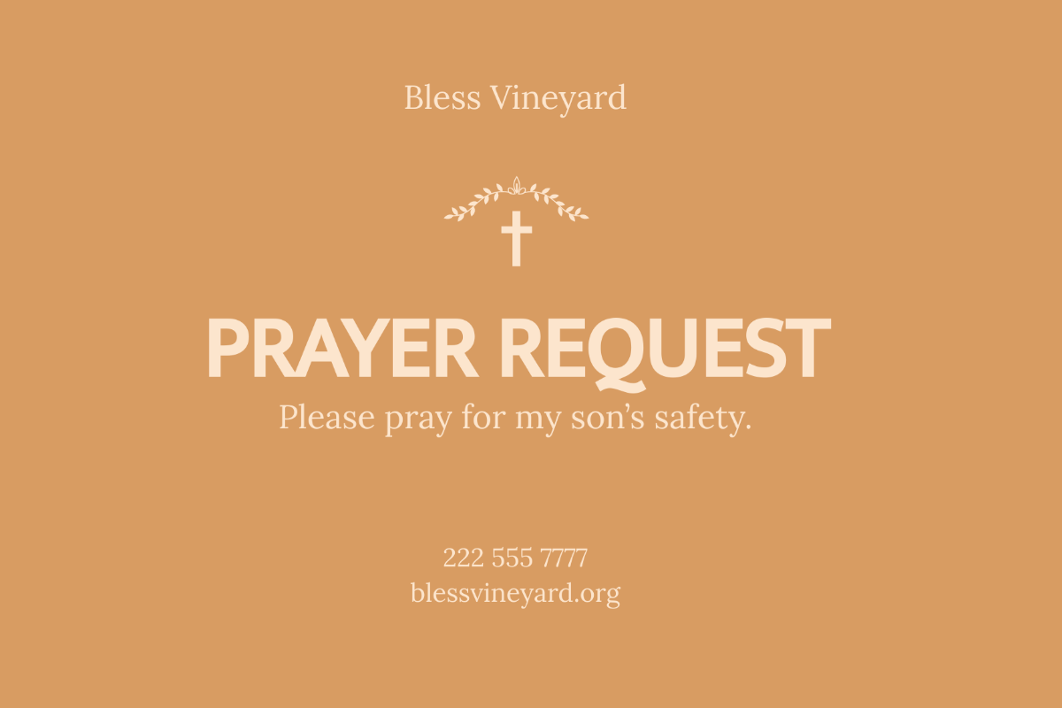 Free Prayer Request Card Template