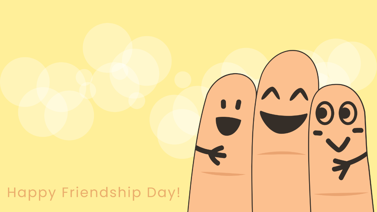 Happy Friendship Day Wallpaper Template